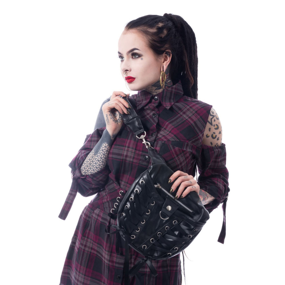 Poizen Industries - CORSET Sac d'épaule - Noir